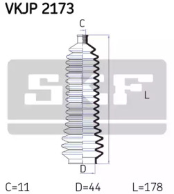 Комплект пыльника SKF VKJP 2173